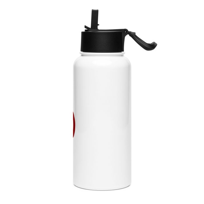 Stainless steel water bottle with a straw lid - Image 3